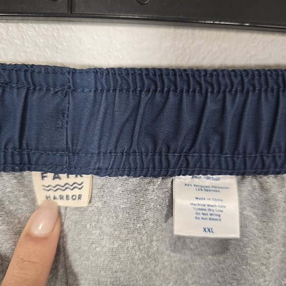 Fair Harbor High Stretch Mastos Anchor Trunk Swimming Shorts  Blue Men's XXL - Picture 6 of 6